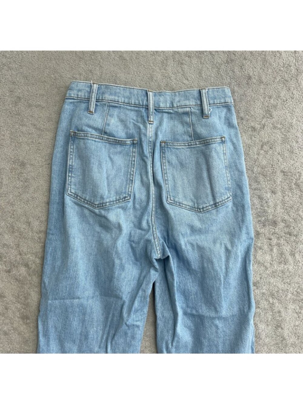 Madewell Women's 26 High-Rise Light Wash Jeans Tapered Leg P0290 - Picture 4 of 11